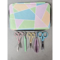 Famore Sea Glass Embroidery Scissor and Tool Kit New