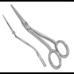 Famore 4.inch Angled Straight Embroidery Scissors