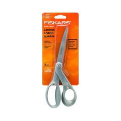 Fiskars 8 Inch Limited Edition 8 inch Scissors in Silver Sparkle