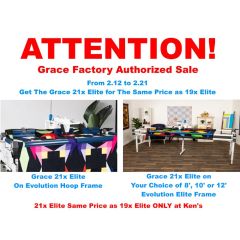 Grace 21x Elite Longarm Quilting Machine with Bonus 