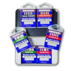 Klasse 6PC Serger HAX1SP Needle Variety Tin (For Baby Lock Acclaim, Celebrate, Victory, And Vibrant Sergers)