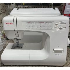 Janome HD5000 Heavy Duty Sewing Machine White - Recent School Trade In