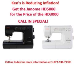 Janome HD5000 Heavy Duty Sewing Machine SPECIAL OFFER