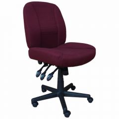 Horn of America 17090 Deluxe 6 Way Adjustable Chair in Burgundy (Backordered until October)