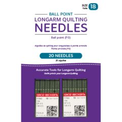 Handi Quilter Ball Point Longarm Needles – Two Packages of 10 (18/110-FG, Ball Point)