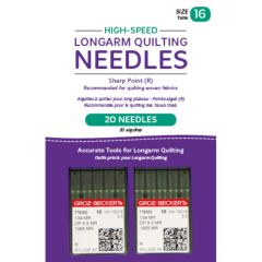 Handi Quilter High-Speed Longarm Needles – Two Packages of 10 (Crank 100/16 134MR-3.5)
