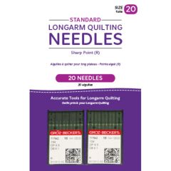 Handi Quilter Standard Longarm Needles – Two Packages of 10 (20/125-R, Sharp)