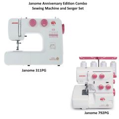 Janome Anniversary Edition Sewing Machine and Serger Combo