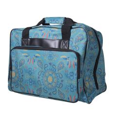 Janome Sewing Machine Tote in Green Paisley