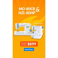 Juki MO80CB HZL-80HP Sewing Machine and Serger Combo