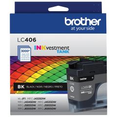 Brother PrintModa Fabric Printer Inkjet Ink Black 48ml LC406BK