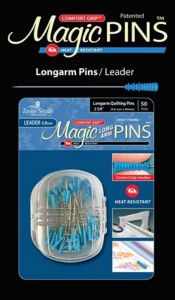 Magic Pins Long Arm Quilting Pins Leader Cloth Tip 0.8mm Inch Pack of 50