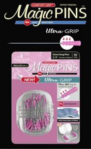 Magic Pins Ultra Grip Extra Long Regular Tip 2 1/4 Inch Pack of 50