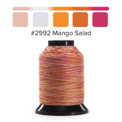 Grace Finesse Variegated Quilting Thread Mango Salad #2992