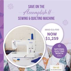Baby Lock Accomplish 2 Sewing and Quilting Machine