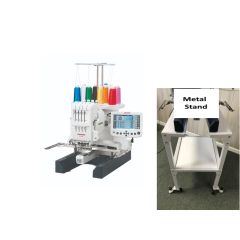 Janome MB-4S Commercial Embroidery Machine with Metal Machine Stand