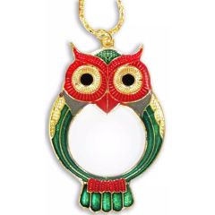 Owl Pendant Magnifier with Chain