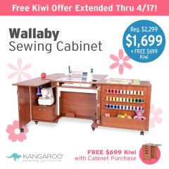 Kangaroo Wallaby II Sewing Cabinet In Teak