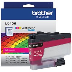 Brother PrintModa Fabric Printer Inkjet Ink Magenta 48ml LC406M