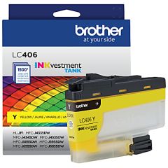 Brother PrintModa Fabric Printer Inkjet Ink Yellow 48ml LC406Y