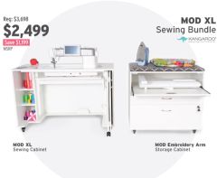 Arrow Kangaroo MOD XL Sewing Machine Cabinet Bundle