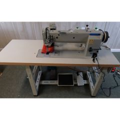 Consew Premier P2339RBLH-18 Commercial Sewing Machine With Assembled Table and Servo Motor