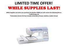 Brother PE800 Embroidery Only Machine with SUPER BONUS KIT