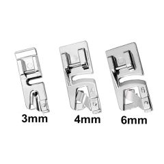 Sewing Machine 3 Piece Narrow Sewing Foot Hemmer(3mm,4mm and 6mm) Set