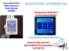 Grace Sure Stitch Elite with Cutie Breeze Frame and QMX Fountations Total Package
