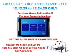 Grace Quilt Motion X Foundations Automation for Domestic Machines