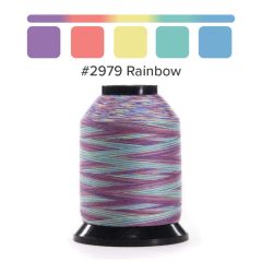 Grace Finesse Variegated Quilting Thread Rainbow #2979