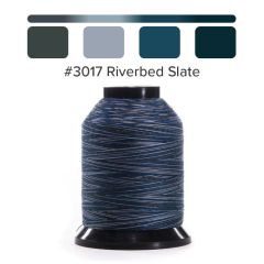 Grace Finesse Variegated Quilting Thread Riverbed Slate #3017