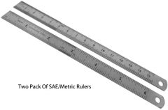 Stainless Steel Ruler Set for Embroidery and Crafting