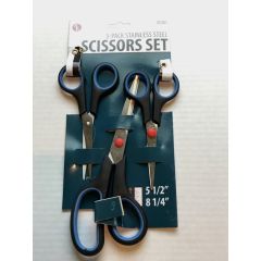 Stainless Steel Scissors Set 3 Pieces