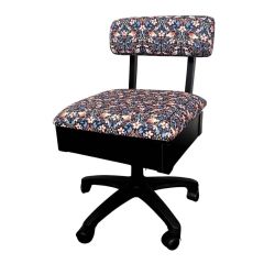 SewFine Hydraulic Sewing Chair in Bird Floral Print