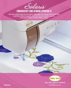 Baby Lock Solaris Embroidery And Sewing Upgrade 2