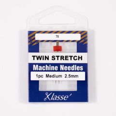 Klasse Twin Stretch Machine Needle 2.5mm/75