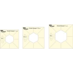 Westalee Simple Hexagon Quilt Ruler Template WT-SHSET