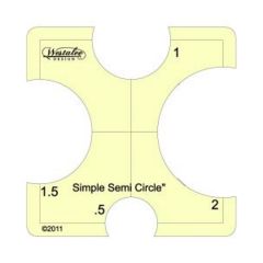 Westalee Simple Semi Circles Ruler Template WT-SSC