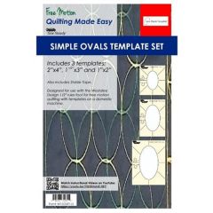 Westalee Simple Oval Quilt Ruler Tempate Set WT-SOSET