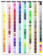 Exquisite Thread - Mini King 1,000M Color Chart