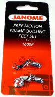 Janome 1600 Series Free Motion Frame Quilting Foot Set