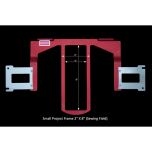 Durkee Small Project Embroidery Frame 2" x 8" for Brother Baby Lock 1, 6, and 10 Needle Machines